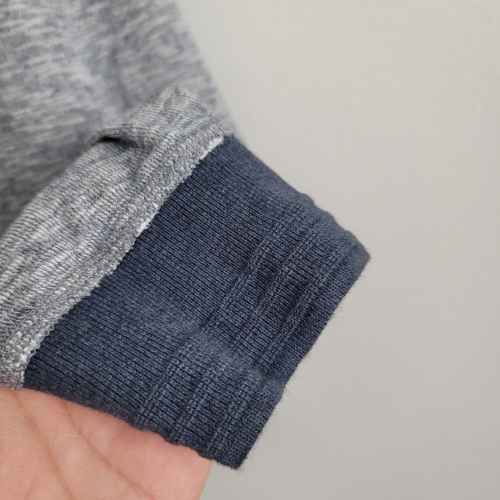 Lucky Brand Men XL Blue Marl Henley Long Sleeve Shirt Casual 100% Cotton - Picture 7 of 10
